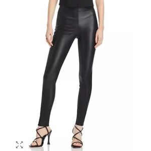 Women’s rag & bone Nina Faux Leather Pants in Black SZ XS